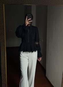 RIVER ISLAND Lace Insert Blouse