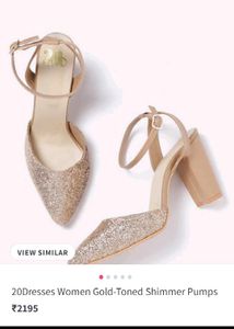 Glittery Golden Sandal