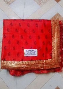 Red Marigold Saree....🥰❤️🫶