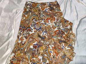 Berrylush Yellow Printed A-line Skirt