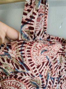 HAND BLOCK PRINTED PEPLUM TOP