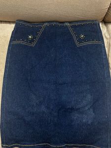 XOXO Denim Skirt