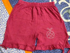 Girls Red Shorts