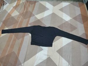 Striped Cropped Top