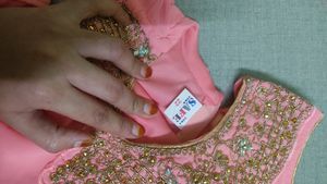 Pink Embellished Girls&#39; Outfit