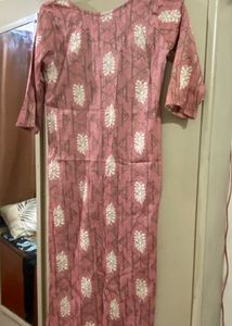 Elegant Pink Printed Kurta