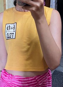 Faith Over Fear Crop Top For Gym