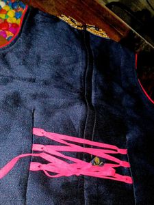 Pink 🩷 And Blue 💙 Lehnga Choli |  Floral Design