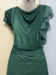 Silk Emerald Green Party Dress
