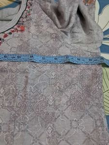Mirror Work  Kurta Set In Cotton