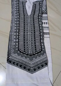 Elegant Black &amp; White Kurta