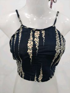 Back Tie Knot Crop Top