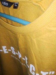 Yellow &#39;Respect&#39; Sweatshirt