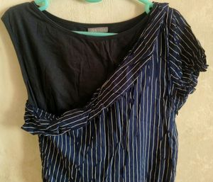 Uneven Shoulder One-piece