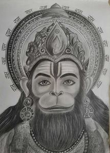 Hanuman ji sketch ✨️♥️🙏🏻
