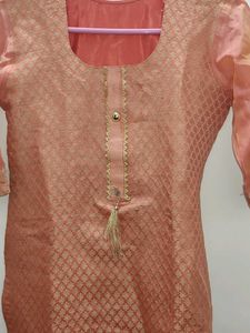 Elegant Peach Kurta