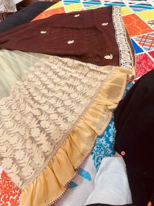 Elegant saree with bouquet style blouse