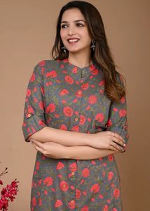 Floral Print Kurta with Pants