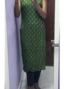 Green Ethnic Kurta