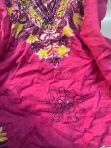 Y2k pink Halter kurti