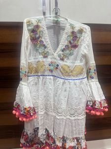 Boho Embroidered Dress- From Italy(Amalfi Coast)