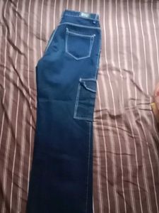 Denim Cargo Jeans For Women