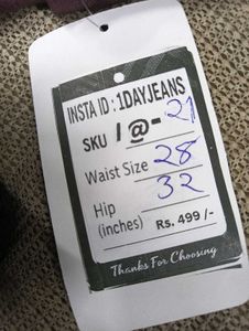 I@21 Size-28 Slim Jeans