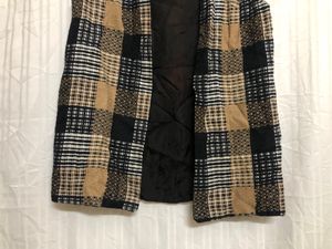 Black Open Front Vest