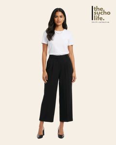 H&M Dark Navy Blue Flared Pants
