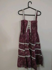 Purple Lace Trim Sundress