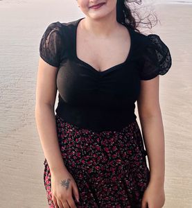 Floral Mini Skirt
