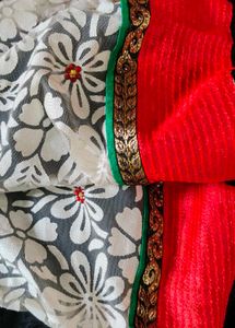 Saree With Embroidery Work