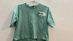 Green Crop Top