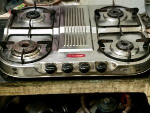 Gas stove 4 Burner Stainless Steel