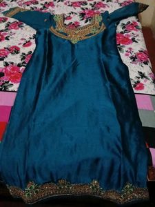 Teal Embroidered Lehenga Choli