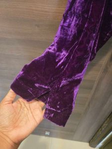 Purple Velvet Pant