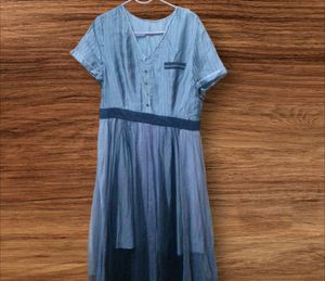 Long Gown 2 Net Shining Fabric