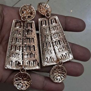 New Partywear Designer Black Earrings