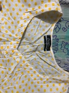 Cotton Drawstring Crop Top