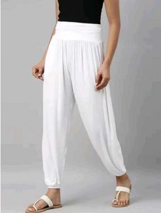 White Harem Pants/ Palazzo