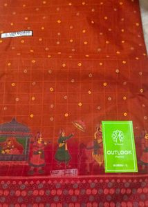 Red &amp; Gold Saree