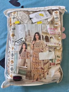 3pc Floral Print Embroidered Kurti