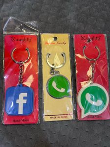 3 Social Media Keychains