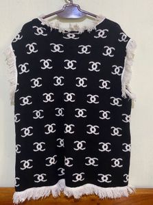 chanel dupe vest sweater