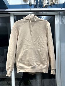 H&M Beige Hoodie (Relaxed Fit - XS)