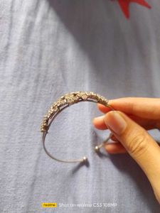 Party Wear White Stone Bracelet