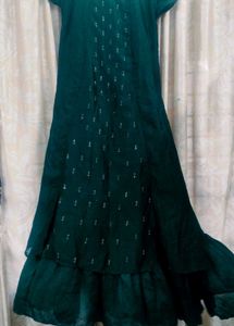 Emerald Green Embellished Dress