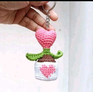 Potted ❤️ Flower Keychain/Charm