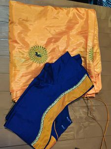 Beautiful Saree With Stitched Blouse