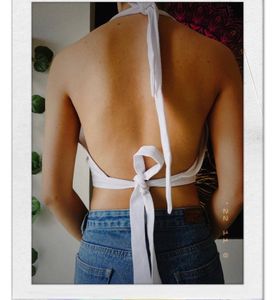 White Backless Top From H&amp;M